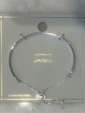 Stainless Steel Silver Adjustable Bracelet